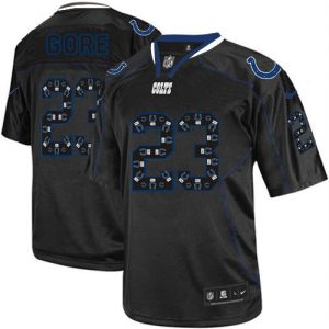 Nike Colts #23 Frank Gore New Lights Out Black Men's Stitched NFL Elite Jersey