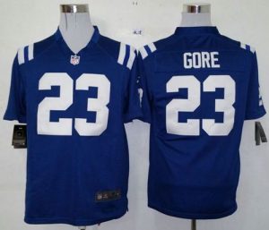 Nike Colts #23 Frank Gore Royal Blue Team Color Men's Stitched NFL Game Jersey