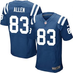 Nike Colts #83 Dwayne Allen Royal Blue Team Color Men's Stitched NFL Elite Jersey