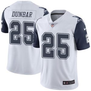Nike Cowboys #25 Lance Dunbar White Men's Stitched NFL Limited Rush Jersey