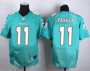 Nike Dolphins #11 DeVante Parker Aqua Green Team Color Men's Stitched NFL New Elite Jersey