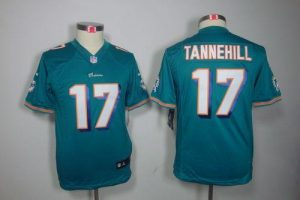 Nike Dolphins #17 Ryan Tannehill Aqua Green Team Color Youth Embroidered NFL Limited Jersey