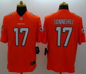Nike Dolphins #17 Ryan Tannehill Orange Alternate Men's Stitched NFL Limited Jersey