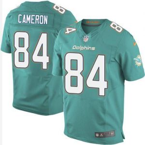 Nike Dolphins #84 Jordan Cameron Aqua Green Team Color Men's Stitched NFL New Elite Jersey