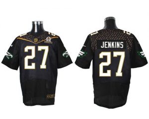 Nike Eagles #27 Malcolm Jenkins Black 2016 Pro Bowl Men's Stitched NFL Elite Jersey