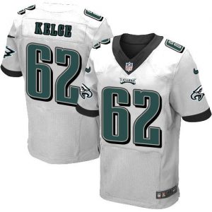 Nike Eagles #62 Jason Kelce White Men's Stitched NFL New Elite Jersey