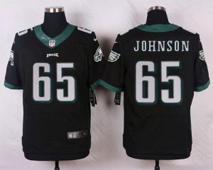 Nike Eagles #65 Lane Johnson Black Alternate Men's Stitched NFL Elite Jersey