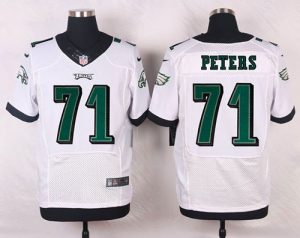 Nike Eagles #71 Jason Peters White Men's Stitched NFL Elite Jersey
