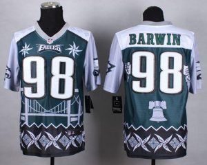 Nike Eagles #98 Connor Barwin Midnight Green Men's Stitched NFL Elite Noble Fashion Jersey