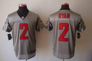 Nike Falcons #2 Matt Ryan Grey Shadow Men's Embroidered NFL Elite Jersey