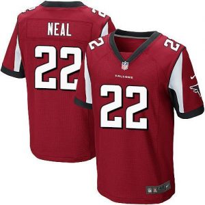 Nike Falcons #22 Keanu Neal Red Team Color Men's Stitched NFL Elite Jersey