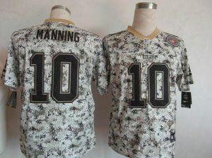 Nike Giants #10 Eli Manning Camo Men's Embroidered NFL Elite USMC Jersey