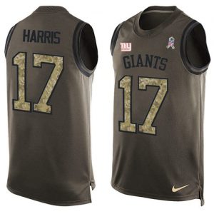 Nike Giants #17 Dwayne Harris Green Men's Stitched NFL Limited Salute To Service Tank Top Jersey