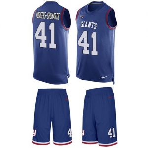 Nike Giants #41 Dominique Rodgers-Cromartie Royal Blue Team Color Men's Stitched NFL Limited Tank Top Suit Jersey