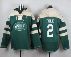 Nike Jets #2 Nick Folk Green Player Pullover NFL Hoodie