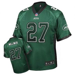 Nike Jets #27 Dee Milliner Green Team Color Men's Embroidered NFL Elite Drift Fashion Jersey