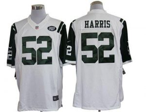 Nike Jets #52 David Harris White Men's Embroidered NFL Limited Jersey