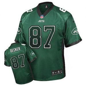 Nike Jets #87 Eric Decker Green Team Color Men's Stitched NFL Elite Drift Fashion Jersey