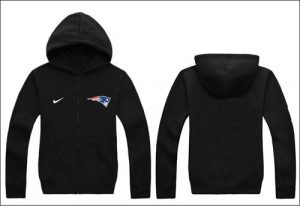 Nike New England Patriots Authentic Logo Hoodie Black