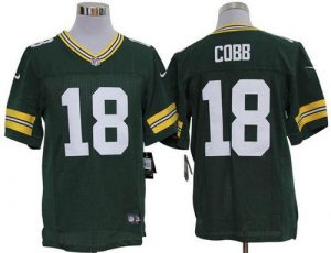 Nike Packers #18 Randall Cobb Green Team Color Men's Embroidered NFL Limited Jersey