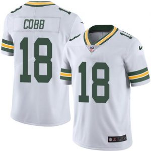 Nike Packers #18 Randall Cobb White Men's Stitched NFL Limited Rush Jersey