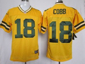 Nike Packers #18 Randall Cobb Yellow Alternate Men's Embroidered NFL Elite Jersey