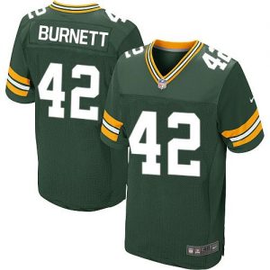 Nike Packers #42 Morgan Burnett Green Team Color Men's Stitched NFL Elite Jersey