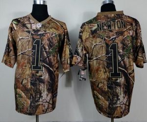 Nike Panthers #1 Cam Newton Camo Realtree Men's Stitched NFL Elite Jersey