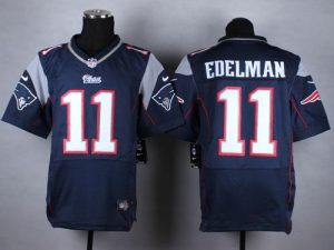 Nike Patriots #11 Julian Edelman Navy Blue Team Color Men's Stitched NFL Elite Jersey
