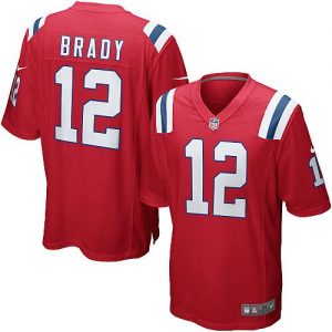 Nike Patriots #12 Tom Brady Red Alternate Men's Stitched NFL Game Jersey