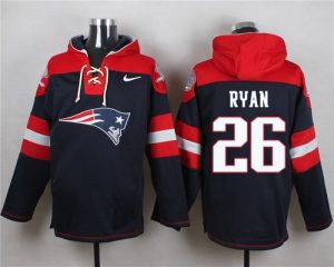 Nike Patriots #26 Logan Ryan Navy Blue Player Pullover NFL Hoodie