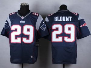 Nike Patriots #29 LeGarrette Blount Navy Blue Team Color Men's Stitched NFL Elite Jersey