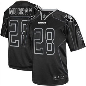 Nike Raiders #28 Latavius Murray Lights Out Black Men's Stitched NFL Elite Jersey