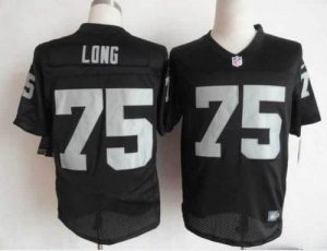 Nike Raiders #75 Howie Long Black Team Color Men's Embroidered NFL Elite Jersey