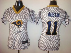 Nike Rams #11 Tavon Austin Zebra Women's Embroidered NFL Elite Jersey