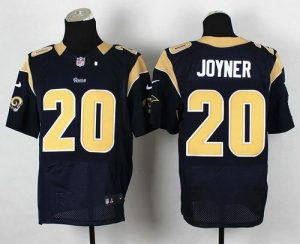 Nike Rams #20 Lamarcus Joyner Navy Blue Team Color Men's Stitched NFL Elite Jersey