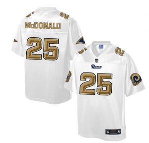 Nike Rams #25 T.J. McDonald White Men's NFL Pro Line Fashion Game Jersey