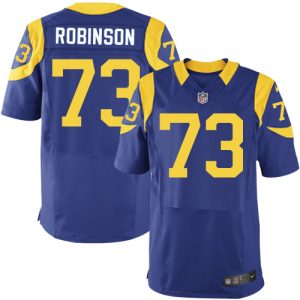 Nike Rams #73 Greg Robinson Royal Blue Alternate Men's Stitched NFL Elite Jersey