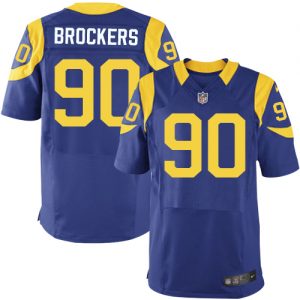 Nike Rams #90 Michael Brockers Royal Blue Alternate Men's Stitched NFL Elite Jersey