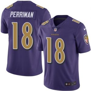 Nike Ravens #18 Breshad Perriman Purple Youth Stitched NFL Limited Rush Jersey