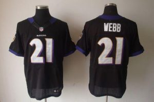 Nike Ravens #21 Lardarius Webb Black Alternate Men's Embroidered NFL Elite Jersey