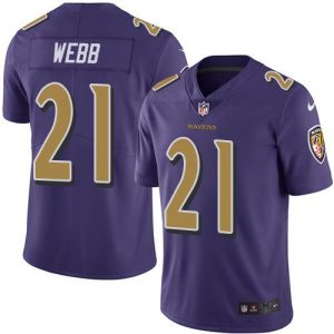 Nike Ravens #21 Lardarius Webb Purple Youth Stitched NFL Limited Rush Jersey