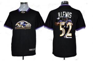 Nike Ravens #52 Ray Lewis Black Men's NFL Game All Star Fashion Jersey