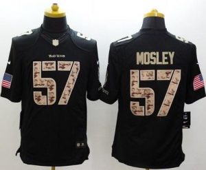 Nike Ravens #57 C.J. Mosley Black Men's Stitched NFL Limited Salute to Service Jersey