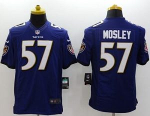 Nike Ravens #57 C.J. Mosley Purple Team Color Men's Stitched NFL New Limited Jersey