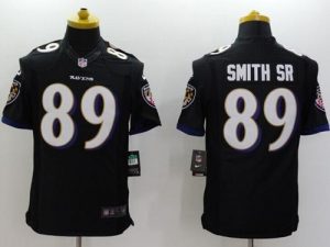 Nike Ravens #89 Steve Smith Black Alternate Men's Stitched NFL New Limited Jersey