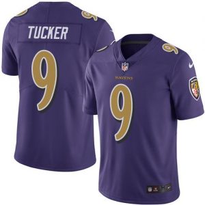 Nike Ravens #9 Justin Tucker Purple Youth Stitched NFL Limited Rush Jersey