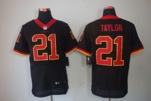 Nike Redskins #21 Sean Taylor Black Men's Embroidered NFL Elite Jersey