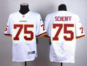 Nike Redskins #75 Brandon Scherff White Men's Stitched NFL Elite Jersey