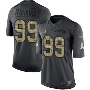Nike Saints #99 Sheldon Rankins Black Men's Stitched NFL Limited 2016 Salute To Service Jersey